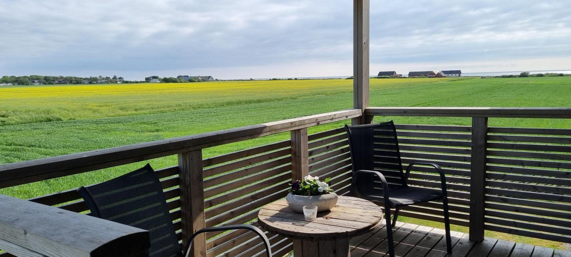 Sommarboende Med Havsutsikt Glommen Buitenkant foto